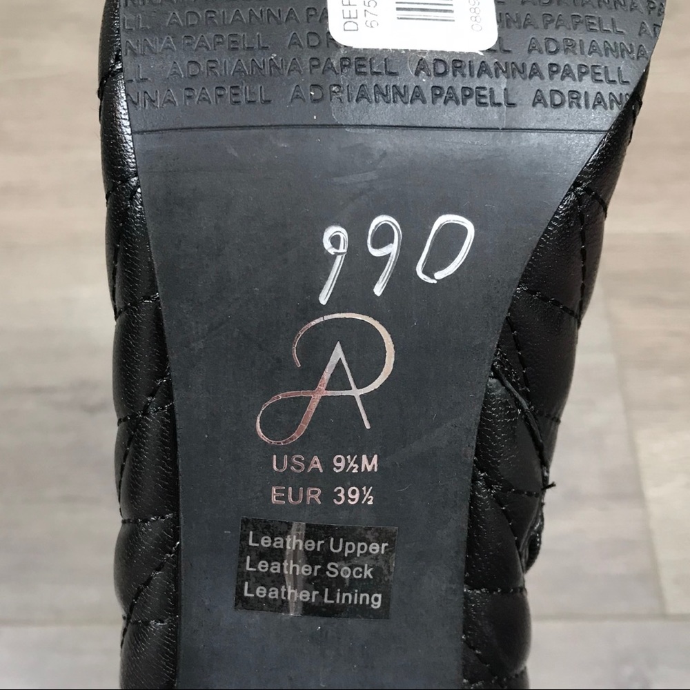 50% Off Sale! ADRIANNA PAPELL • Leather Sz 9 1/2M - Picture 7 of 12